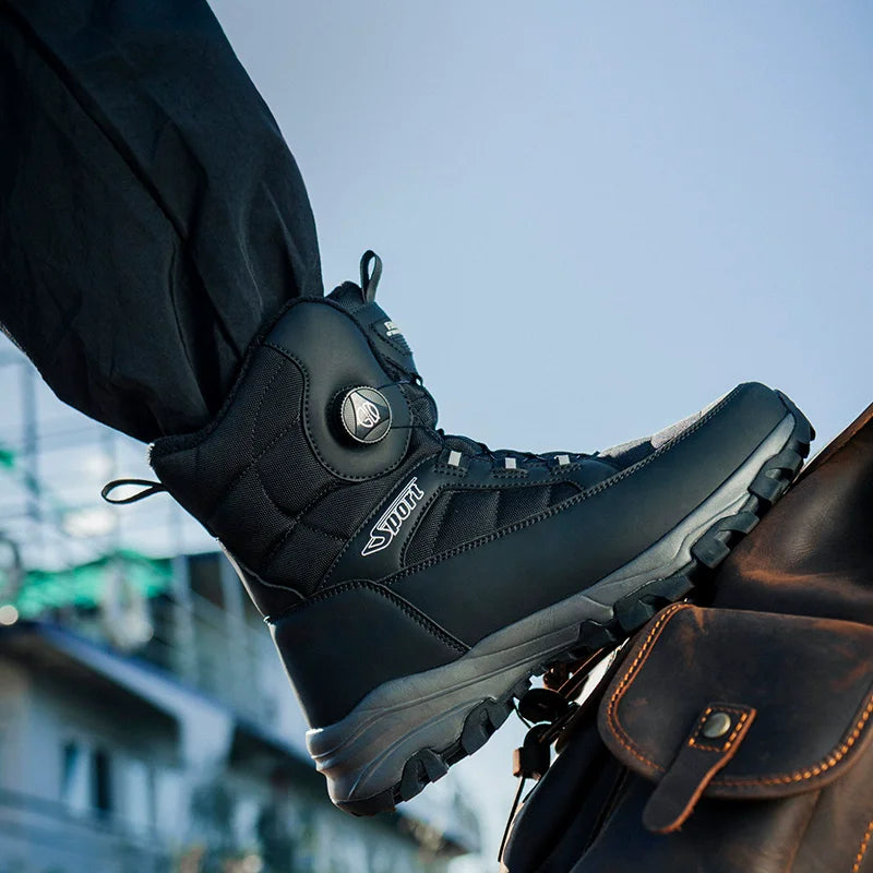 DravonCraft™ Snow Hiking Boots – Waterproof Protection & Heavy-Grip Soles