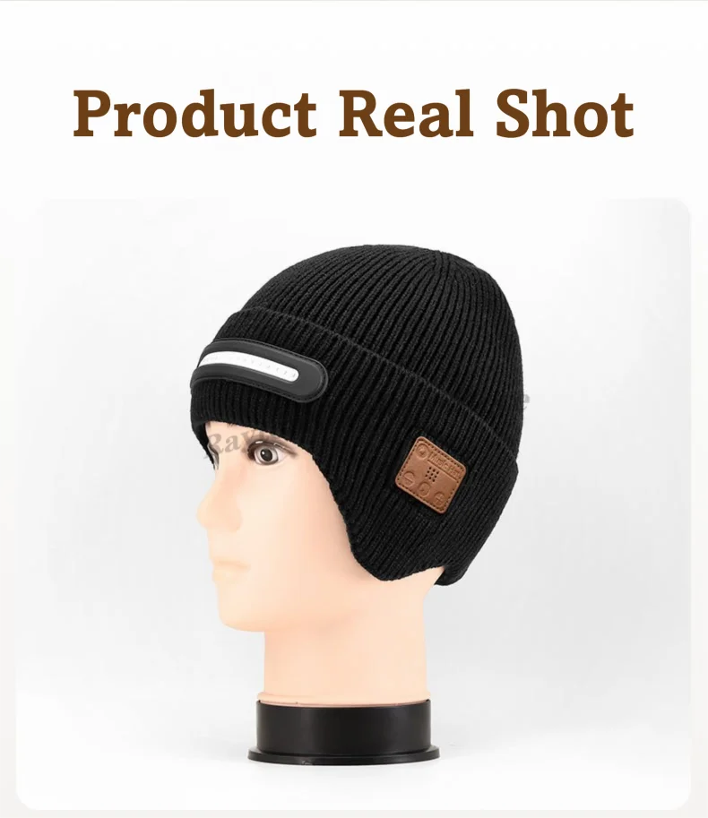 DravonCraft™ LED Bluetooth Beanie – Hands-Free Music & Winter Warmth