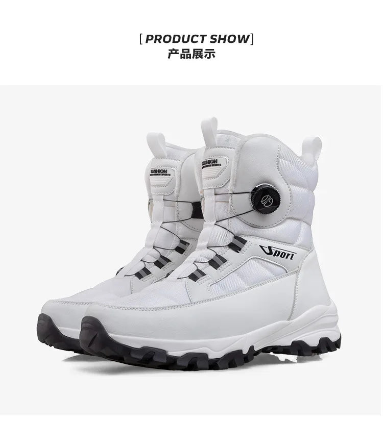 DravonCraft™ Snow Hiking Boots – Waterproof Protection & Heavy-Grip Soles