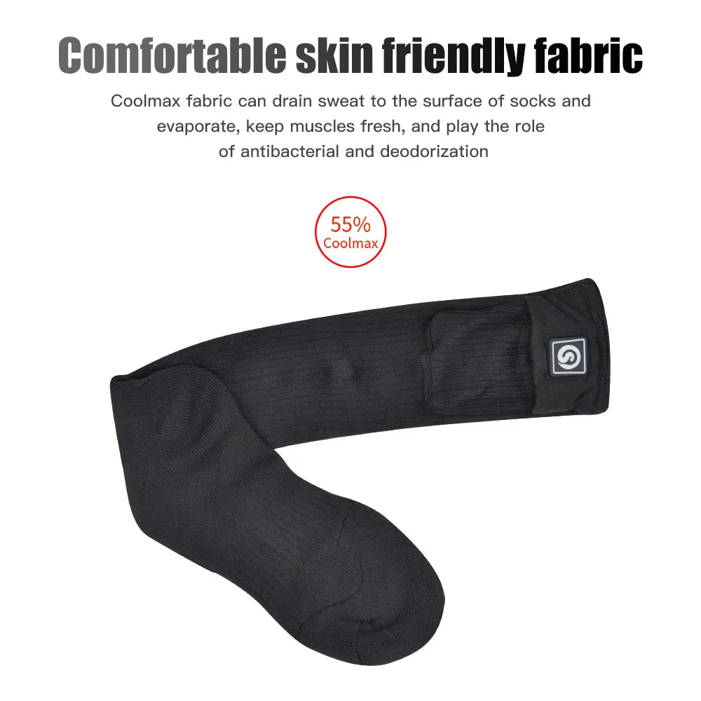 DravonCraft™ Heated Winter Socks – Toe-to-Heel Warmth & Rechargeable Heat