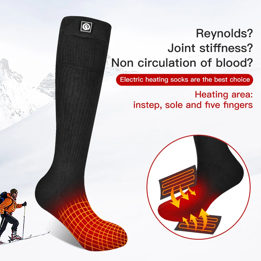 DravonCraft™ Heated Winter Socks – Toe-to-Heel Warmth & Rechargeable Heat