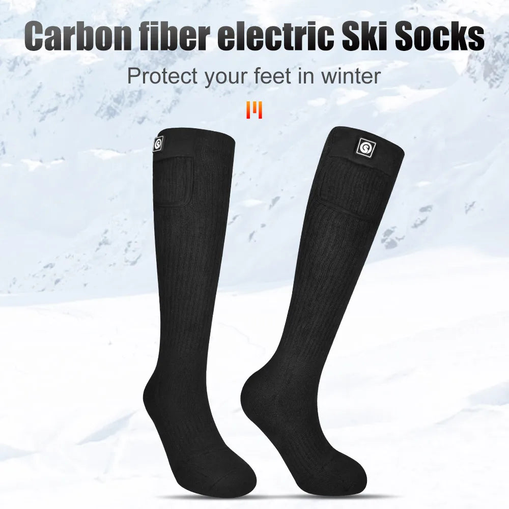 DravonCraft™ Heated Winter Socks – Toe-to-Heel Warmth & Rechargeable Heat