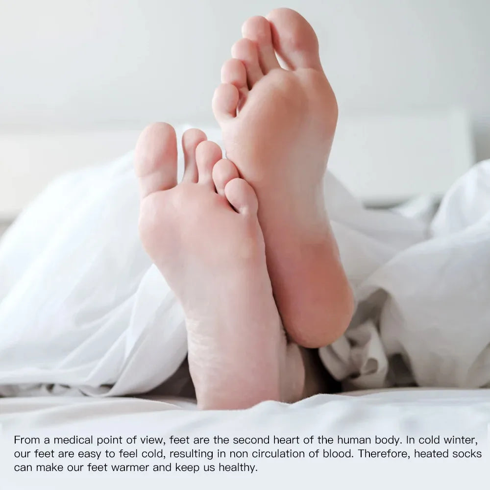 DravonCraft™ Heated Winter Socks – Toe-to-Heel Warmth & Rechargeable Heat