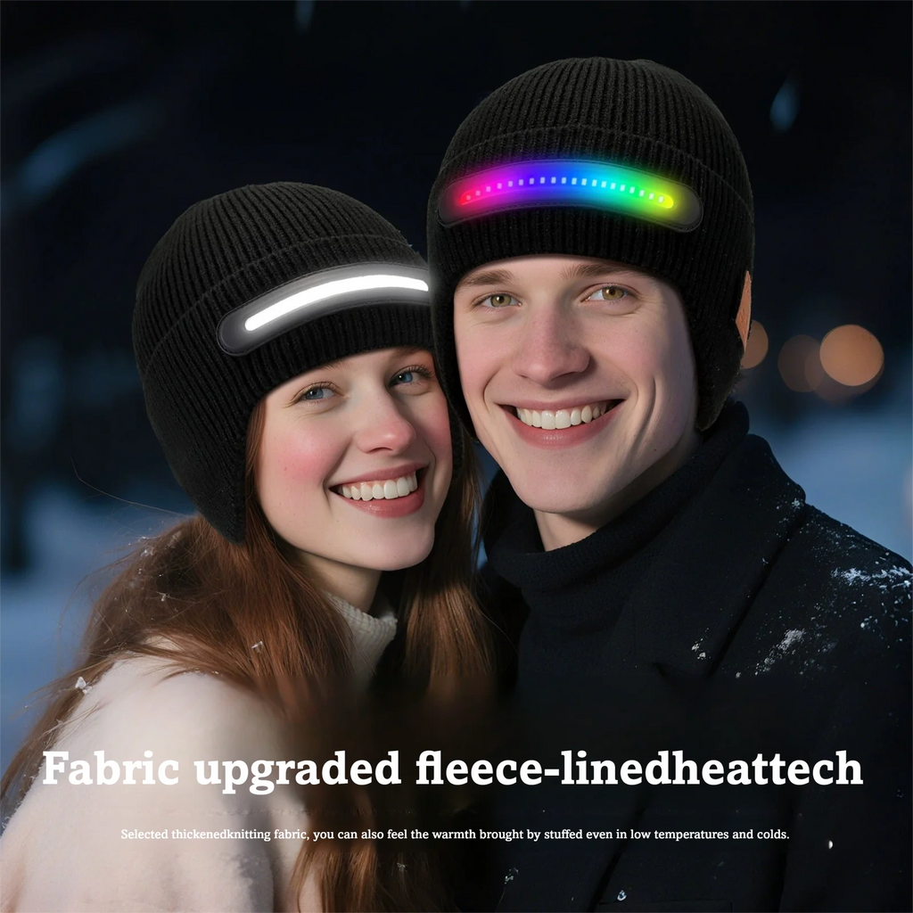DravonCraft™ LED Bluetooth Beanie – Hands-Free Music & Winter Warmth