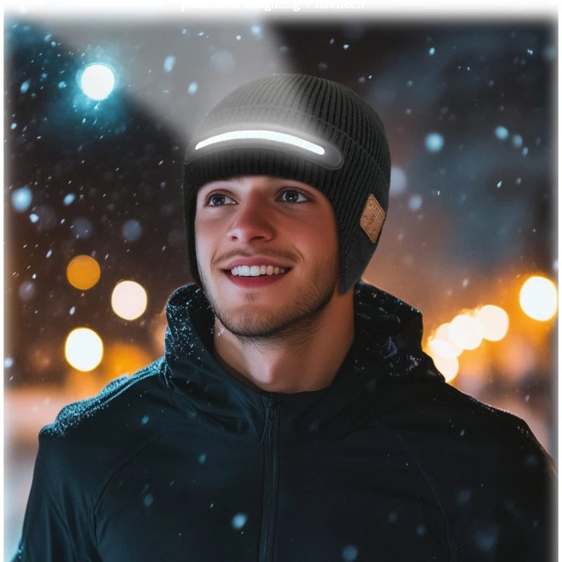 DravonCraft™ LED Bluetooth Beanie – Hands-Free Music & Winter Warmth