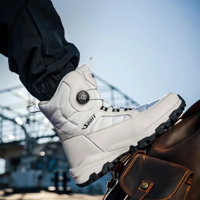 DravonCraft™ Snow Hiking Boots – Waterproof Protection & Heavy-Grip Soles