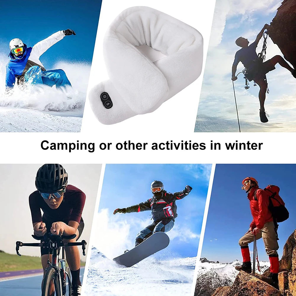 DravonCraft™ 3-Temp Heated Scarf – Instant Warmth & All-Day Comfort