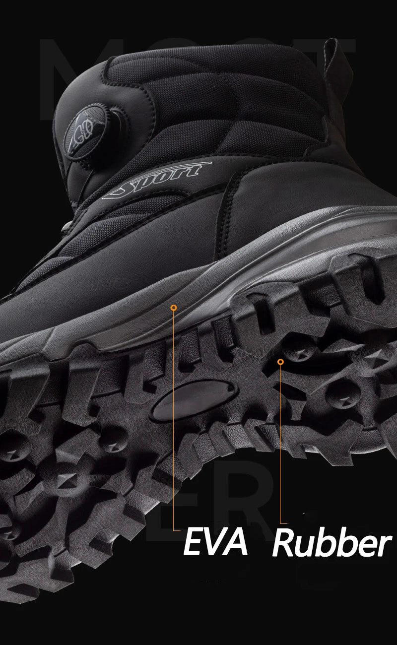 DravonCraft™ Snow Hiking Boots – Waterproof Protection & Heavy-Grip Soles