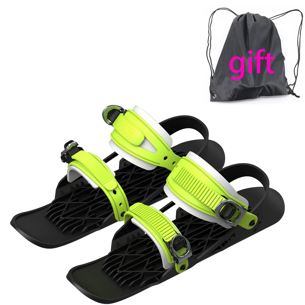 DravonCraft™ Mini Ski Skates – Compact Winter Fun & High-Grip Control