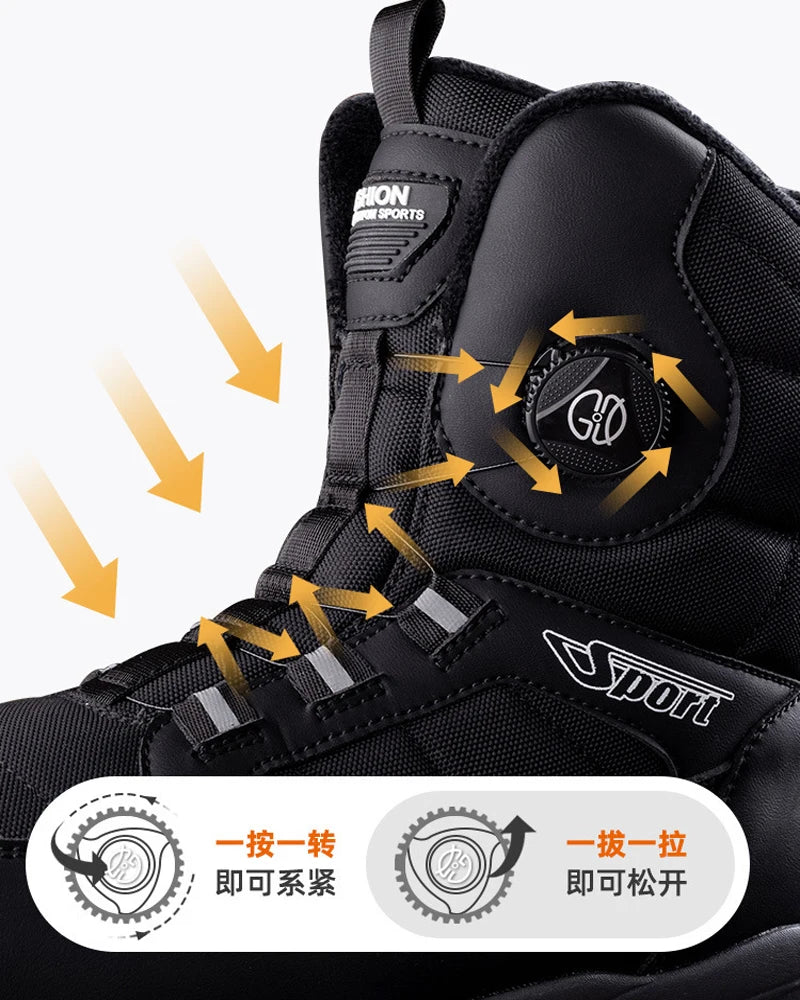 DravonCraft™ Snow Hiking Boots – Waterproof Protection & Heavy-Grip Soles
