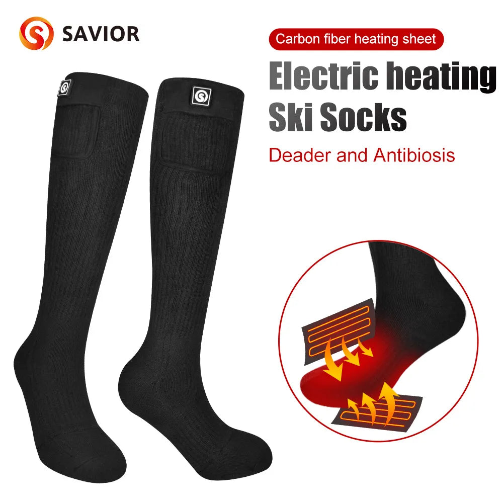 DravonCraft™ Heated Winter Socks – Toe-to-Heel Warmth & Rechargeable Heat