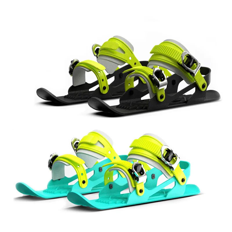 DravonCraft™ Mini Ski Skates – Compact Winter Fun & High-Grip Control