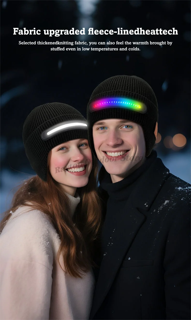 DravonCraft™ LED Bluetooth Beanie – Hands-Free Music & Winter Warmth